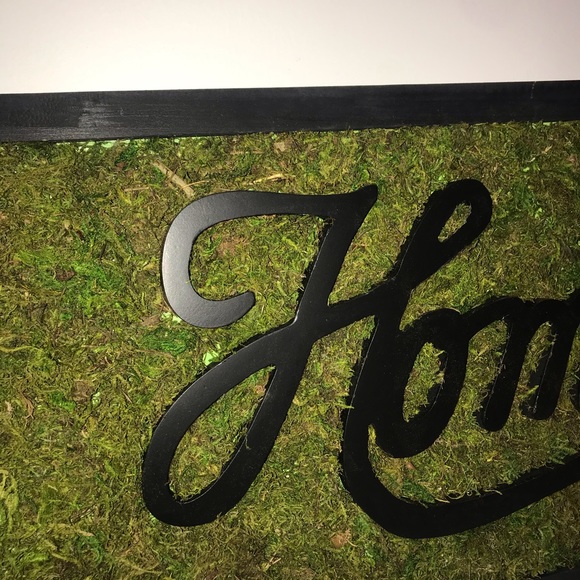 "Homemade"  Wall Decor Wood Plank, Green Moss - Picture 4 of 9